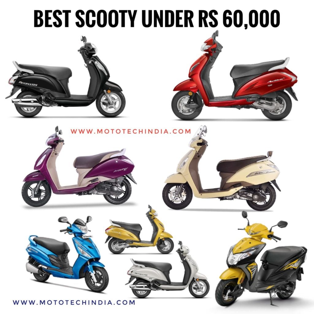 Best Scooty Under 60000 In 2020 New Top 10 Scooty Mototech India