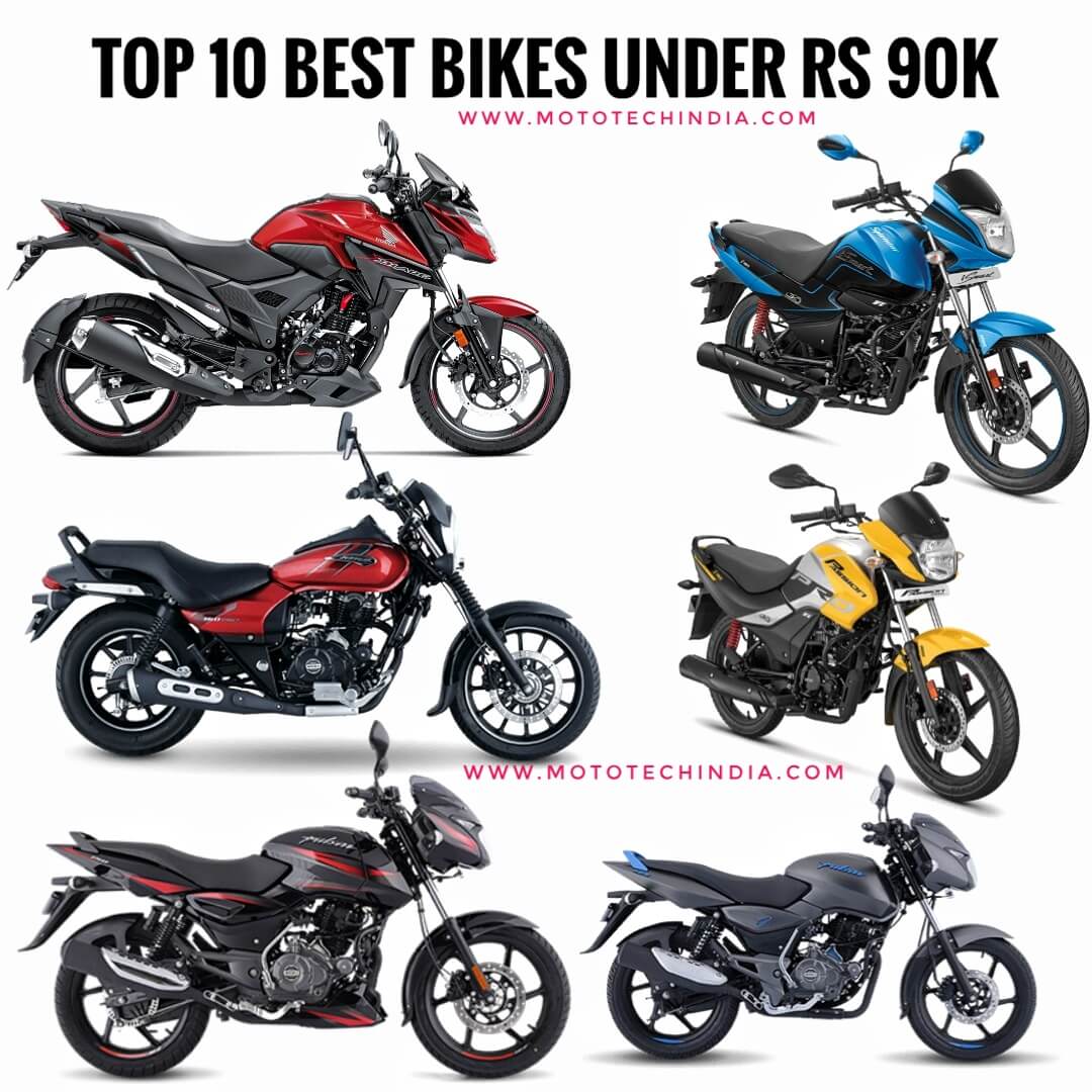 Top 10 Best Bikes Under 90000 In India Price Specs Comparison